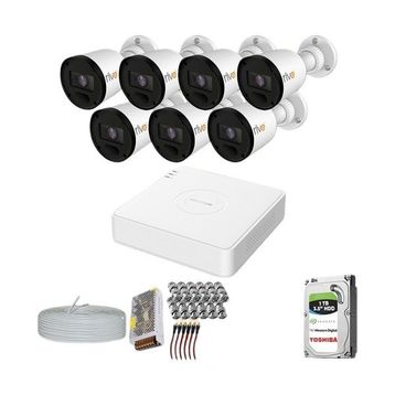 Provzen RV Hikvision 7 Kamera 20 m Gece Görüş Güvenlik Kamerası