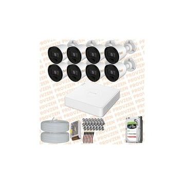 Provzen RV Hikvision 8 Kamera 20 m Gece Görüş Güvenlik Kamerası
