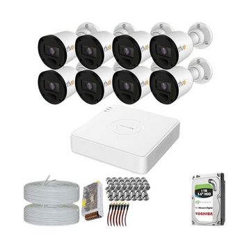 Provzen RV Hikvision 8 Kamera 20 m Gece Görüş Güvenlik Kamerası