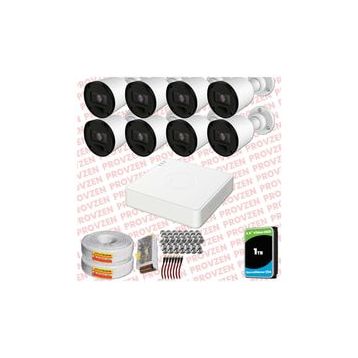 Provzen RV Hikvision 8 Kamera 20 m Gece Görüş Güvenlik Kamerası