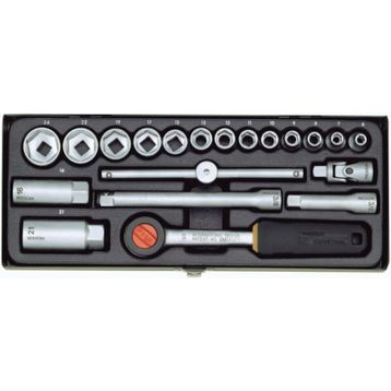 Proxxon 23110 3-8 inç 24 Parça Cırcır Kollu Lokma Takımı