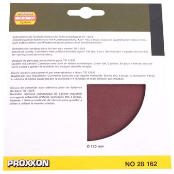 Proxxon 28162 TG125-E İçin Zımpara