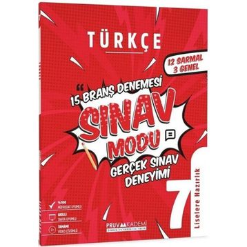 Pruva Akademi 7.Sınıf Türkçe Sınav Modu 15 Deneme