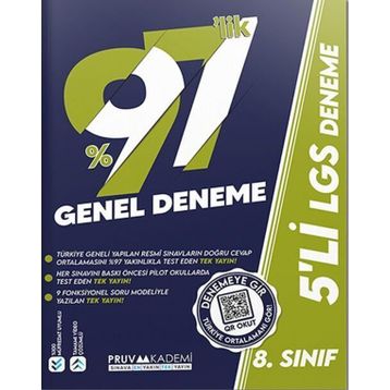 Pruva Akademi 8.Sınıf LGS Genel 5 Deneme