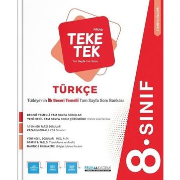 Pruva Akademi 8. Sınıf Türkçe Pruva Teke Tek