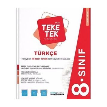 Pruva Akademi 8. Sınıf Türkçe Pruva Teke Tek