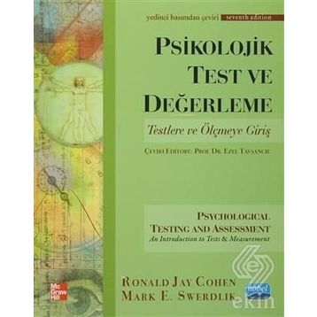 PSIKOLOJIK TEST VE DEĞERLEME - RONALD COHEN;MARK E. SWERDLIK