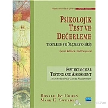 PSIKOLOJIK TEST VE DEĞERLEME - RONALD COHEN;MARK E. SWERDLIK