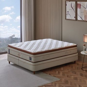 Puffy 160x200 cm Bamboo Pedic Pedli Pocket Yaylı Yatak