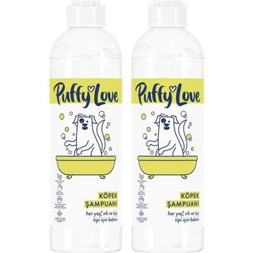 Puffy Love Hayvan Dostu Uzun Tüylü 2x370 ML Köpek Şampuanı