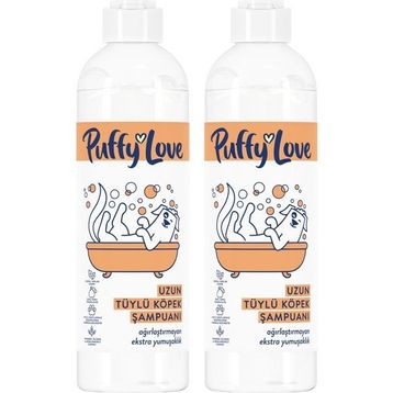 Puffy Love Hayvan Dostu Uzun Tüylü 2x370 ML Köpek Şampuanı