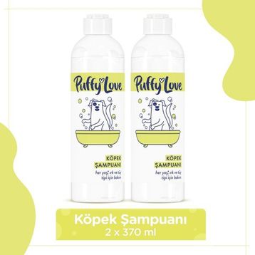 Puffy Love Hayvan Dostu Uzun Tüylü 2x370 ML Köpek Şampuanı
