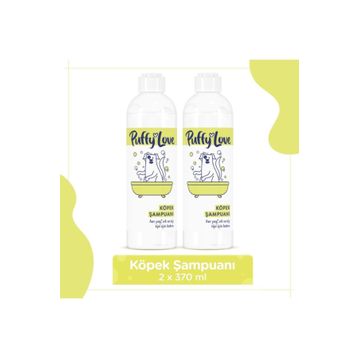 Puffy Love Hayvan Dostu Uzun Tüylü 2x370 ML Köpek Şampuanı