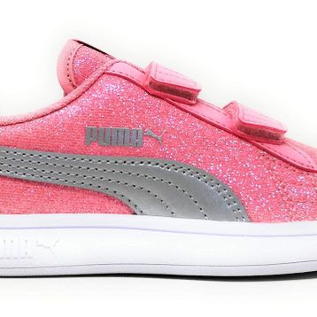 Puma 36737815 Pembe Smash V2 Glitz Glam V Ps Çocuk Spor Ayakkabı