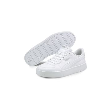 Puma 38014703 Kadın Skye Clean Beyaz-Kırmızı Spor Ayakkabı