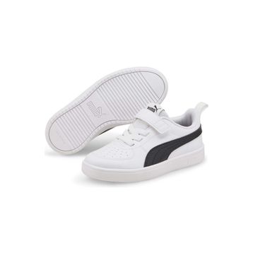 Puma 385836-03 Rickie AC PS Ortopedik Beyaz Siyah Çocuk Spor Ayakkabı
