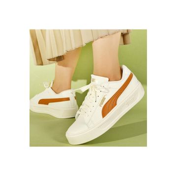 Puma 390758 12 Smash Platform V3 Beyaz Kadın Sneaker Spor Ayakkabı