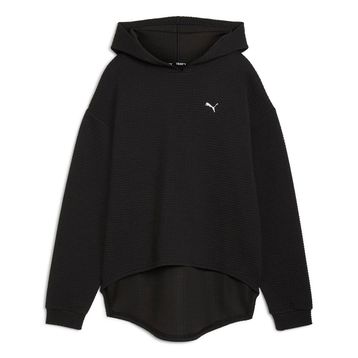 Puma 525756-01 Siyah Q4 Studio Textured Kadın Sweatshirt
