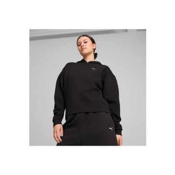 Puma 525756-01 Siyah Q4 Studio Textured Kadın Sweatshirt