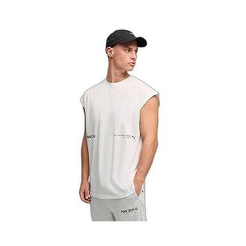 Puma 52852902 Beyaz M Graphic Cutoff Tank Erkek Antrenman Tişörtü