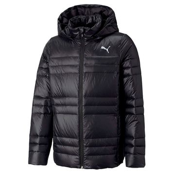 Puma 53194401 Light Goose Siyah Kapüşonlu Kız Çocuk Mont