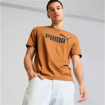 Puma 586667 28 Ess Logo Tee Erkek Kahverengi Tişört