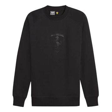 Puma 62380201 Siyah Ferrari Race Big Shield Crew Günlük Erkek Sweatshirt