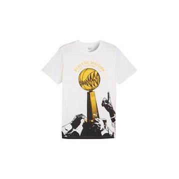Puma 62480601 The Golden Ticket Tee Erkek Basketbol Beyaz Erkek T-shirt