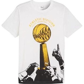 Puma 62480601 The Golden Ticket Tee Erkek Basketbol Beyaz Erkek T-shirt