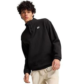 Puma 62675301 Downtown Polarfleece Crew Siyah Erkek Günlük Sweatshirt