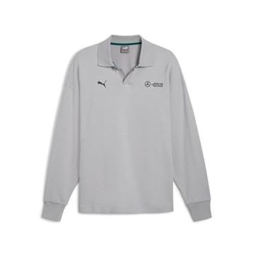 Puma 62733902 MAPF1 Longsleeve Polo Gri Günlük Uzun Kollu Polo Erkek T-Shirt