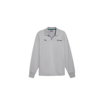 Puma 62733902 MAPF1 Longsleeve Polo Gri Günlük Uzun Kollu Polo Erkek T-Shirt