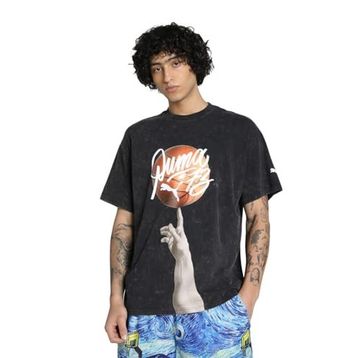 Puma 63047501 Dylan Exhibit Siyah Basketbol Erkek T-Shirt