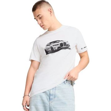 Puma 63063302 Bmw Mms Beyaz Günlük Stil Erkek T-Shirt