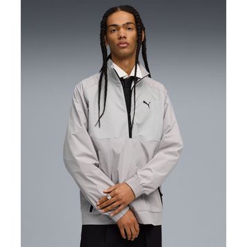 Puma 632101-63 Gri Tech Half-Zip Crew Erkek Sweatshirt