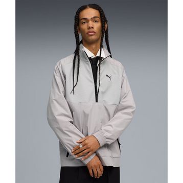 Puma 632101-63 Gri Tech Half-Zip Crew Erkek Sweatshirt