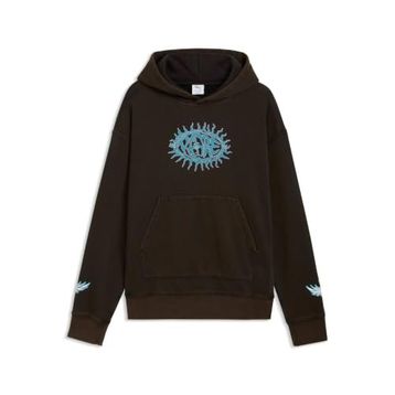 Puma 634612-01 Siyah Melo X Hive Hoodie Erkek Sweatshirt