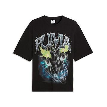 Puma 63566501 Siyah Graphic Tee Erkek Günlük Tişört