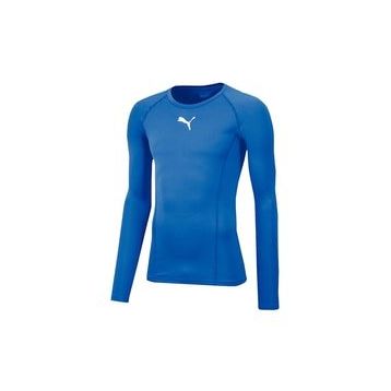 Puma 65592002 Liga Baselayer Tee LS Mavi Erkek Futbol Uzun Kollu Antrenman Üstü