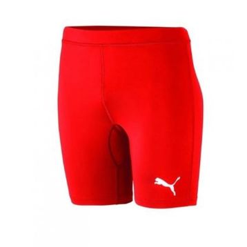 Puma 65592401 Liga Baselayer Short Tight Lastikli Normal Kalıp Düz Kırmızı Erkek Tayt