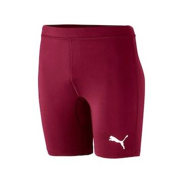 Puma 65592401 Liga Baselayer Short Tight Lastikli Normal Kalıp Düz Kırmızı Erkek Tayt