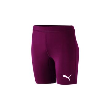 Puma 65592409 Liga Baselayer Short Tight Lastikli Normal Kalıp Düz Bordo Erkek Tayt