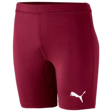 Puma 65592409 Liga Baselayer Short Tight Lastikli Normal Kalıp Düz Bordo Erkek Tayt