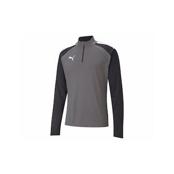 Puma 65723613 Top Fermuarlı Normal Kalıp Düz Gri Erkek Sweatshirt