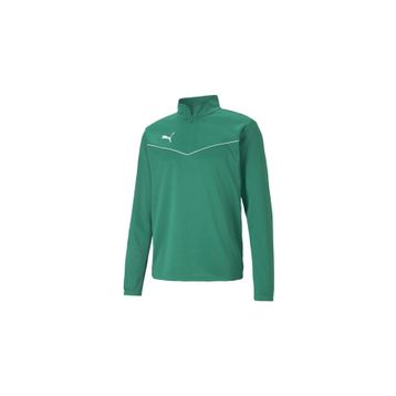 Puma 65739405 Yeşil Teamrise 1/4 Zip Top Futbol Antrenman Uzun Kollu T-shirt