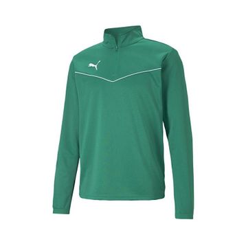 Puma 65739405 Yeşil Teamrise 1/4 Zip Top Futbol Antrenman Uzun Kollu T-shirt