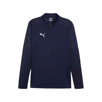 Puma 65855106 Lacivert Teamfinal Training 1/4 Zip Erkek Futbol Antrenman Uzun Kollu Üst