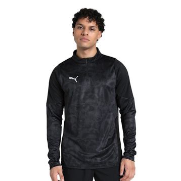 Puma 65916403 Teamcup Training 1/4 Zip Top Siyah Erkek Antrenman Üstü