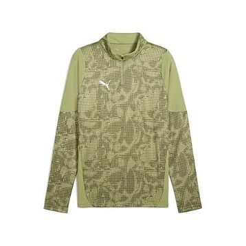 Puma 65916440 Yeşil Teamcup Training 1/4 Zip Top Futbol Antrenman Uzun Kollu Erkek Tişört