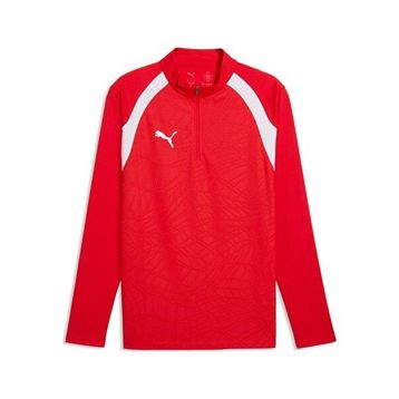 Puma 65967901 Teamfinal26 Training 1/4 Zip Kırmızı Futbol Antrenman Uzun Kollu Erkek T-shirt